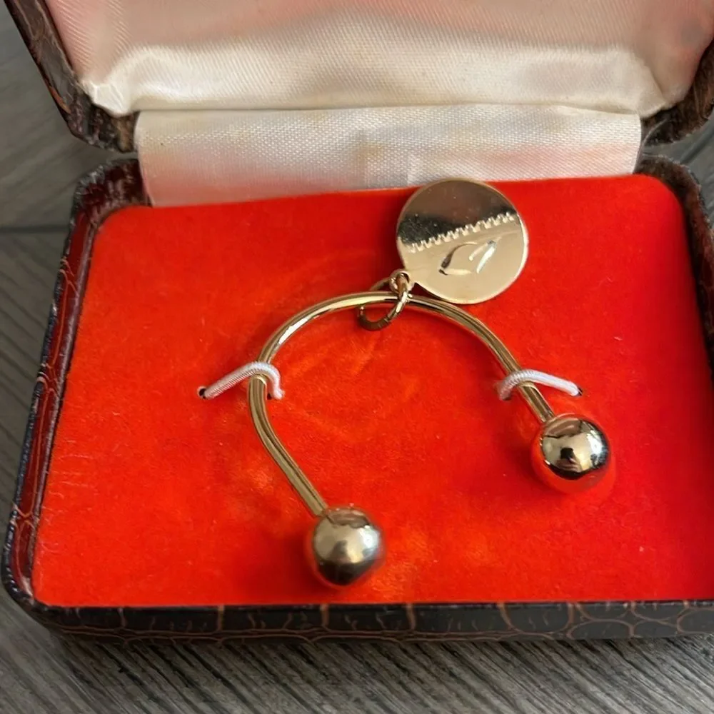 Vintage Boxed Gold-tone Marc Anthony Key Ring